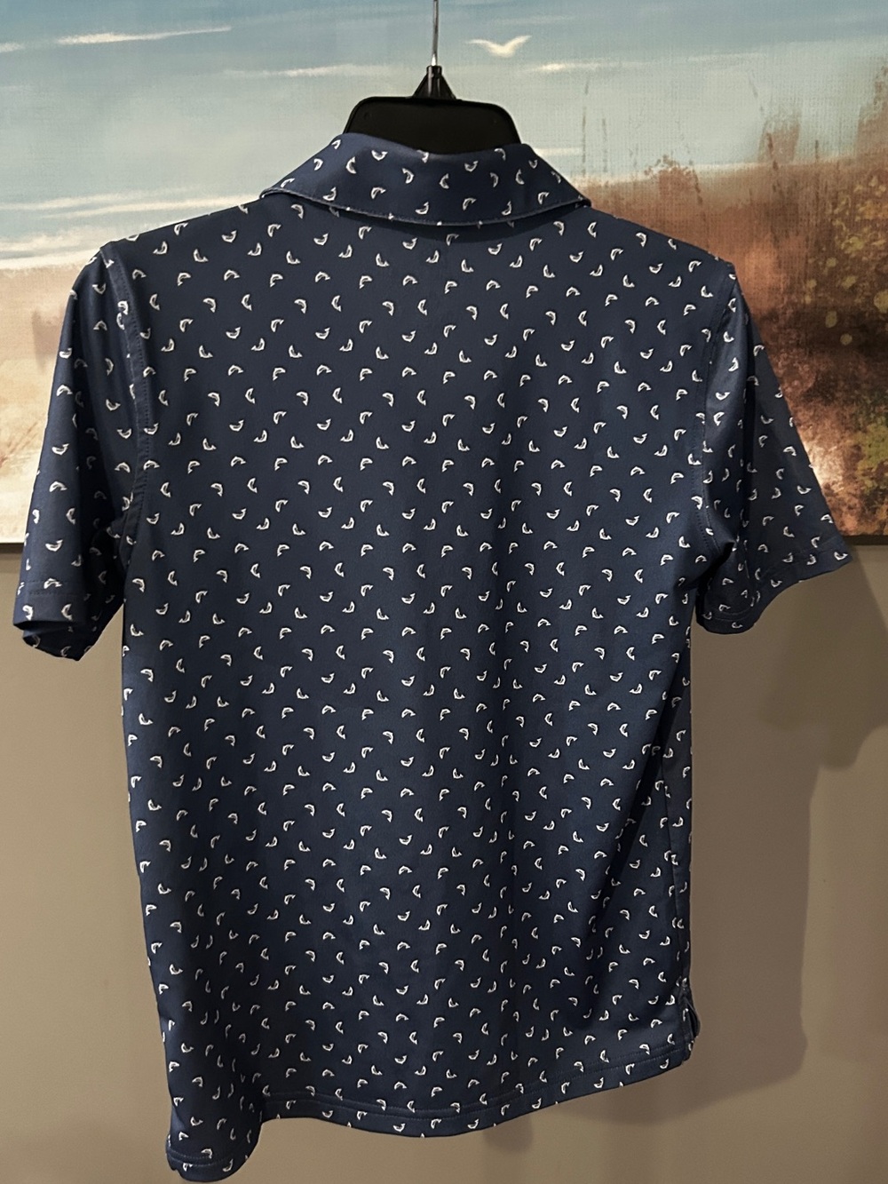 Southern Tide Boy’s Driver Dolphin Performance Polo. - Picture 2 of 3